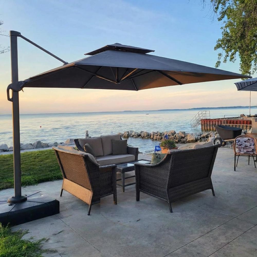 Outdoor Furniture Umbrella - Guarda-Sol Cantilever de 10 pés com