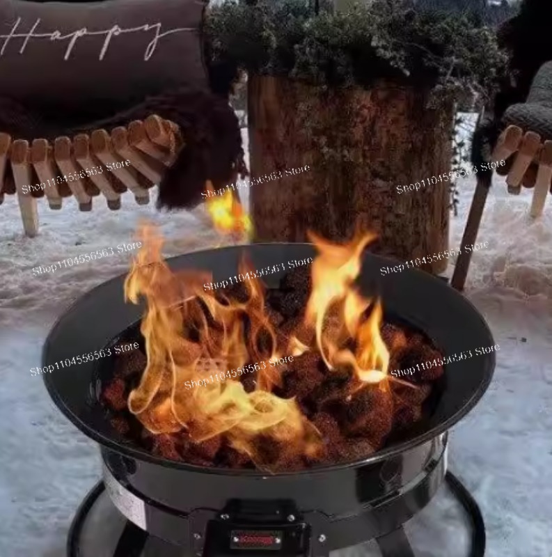Outdoor Furniture Fire Pit - Fogueira Portátil a Gás Propano 58.000