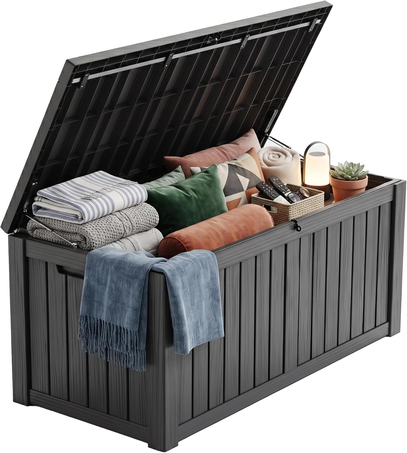 Outdoor Furniture With Storage - Caixa de Armazenamento de Resina com
