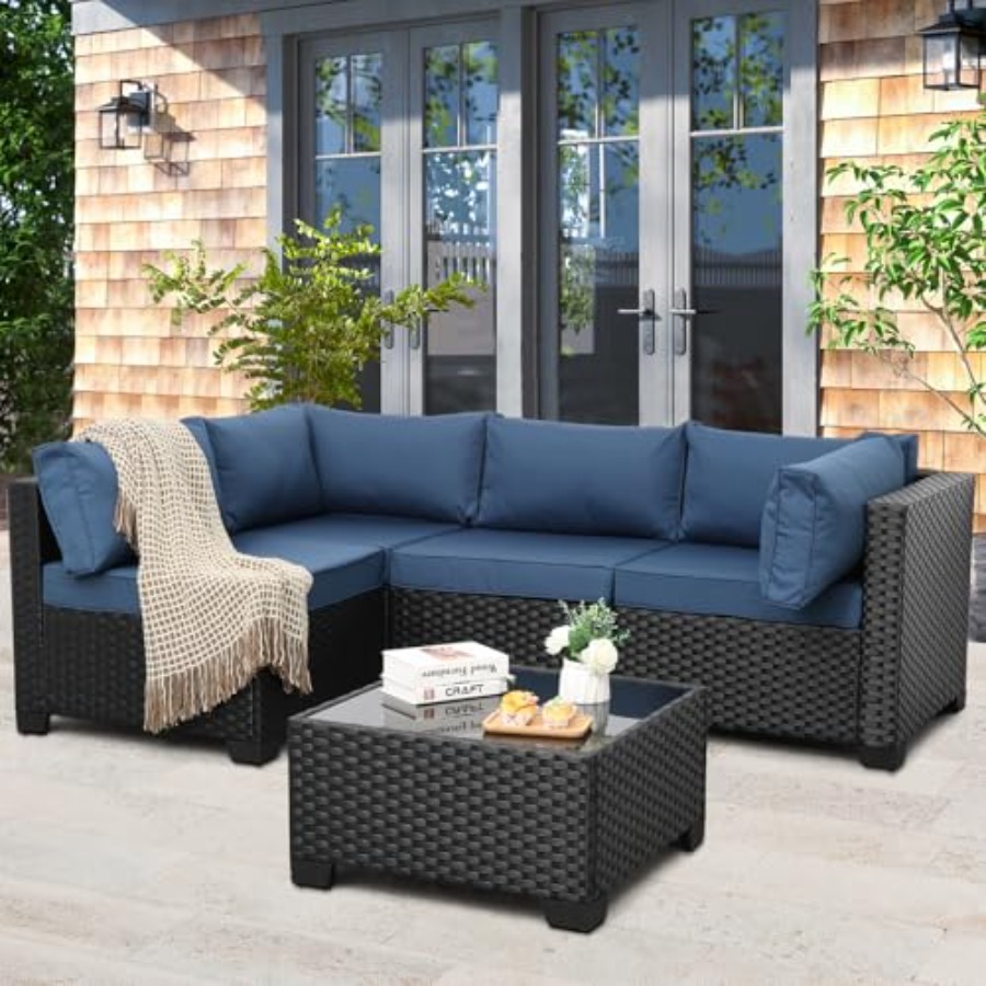 Outdoor Furniture Resin - Conjunto de Móveis para Área Externa