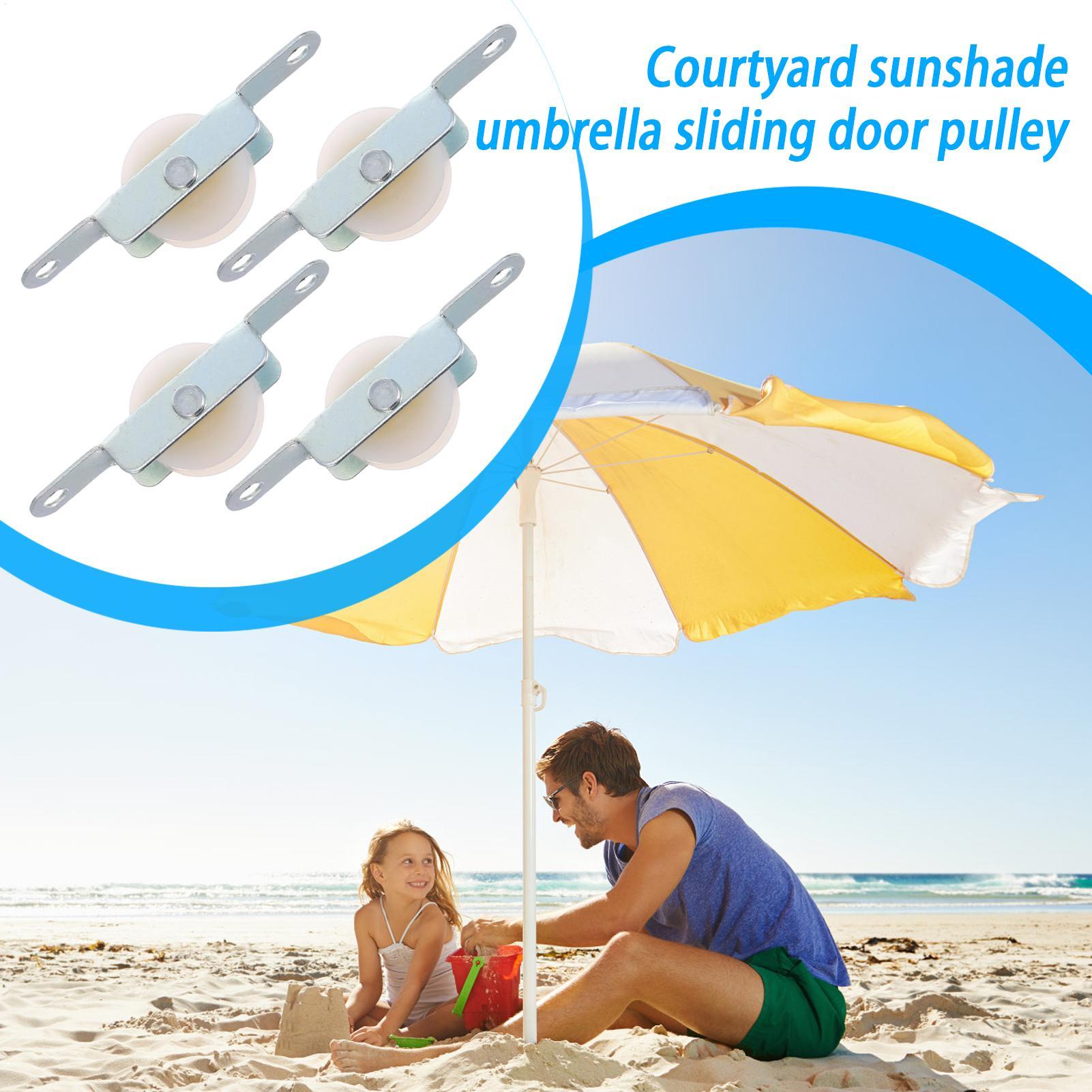 Outdoor Furniture Umbrella - 4 Peças de Suporte Deslizante para