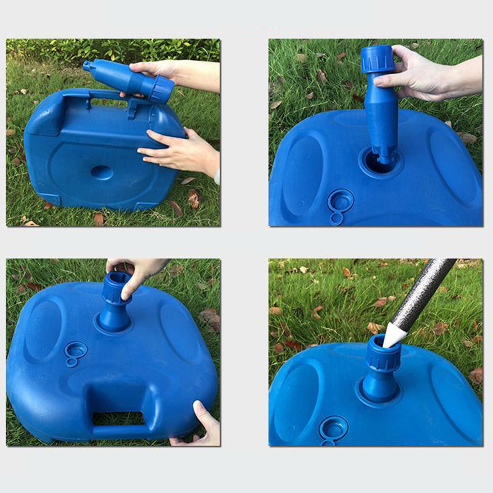 Outdoor Furniture Umbrella - Base Recheável para Guarda-Sóis de Pátio,
