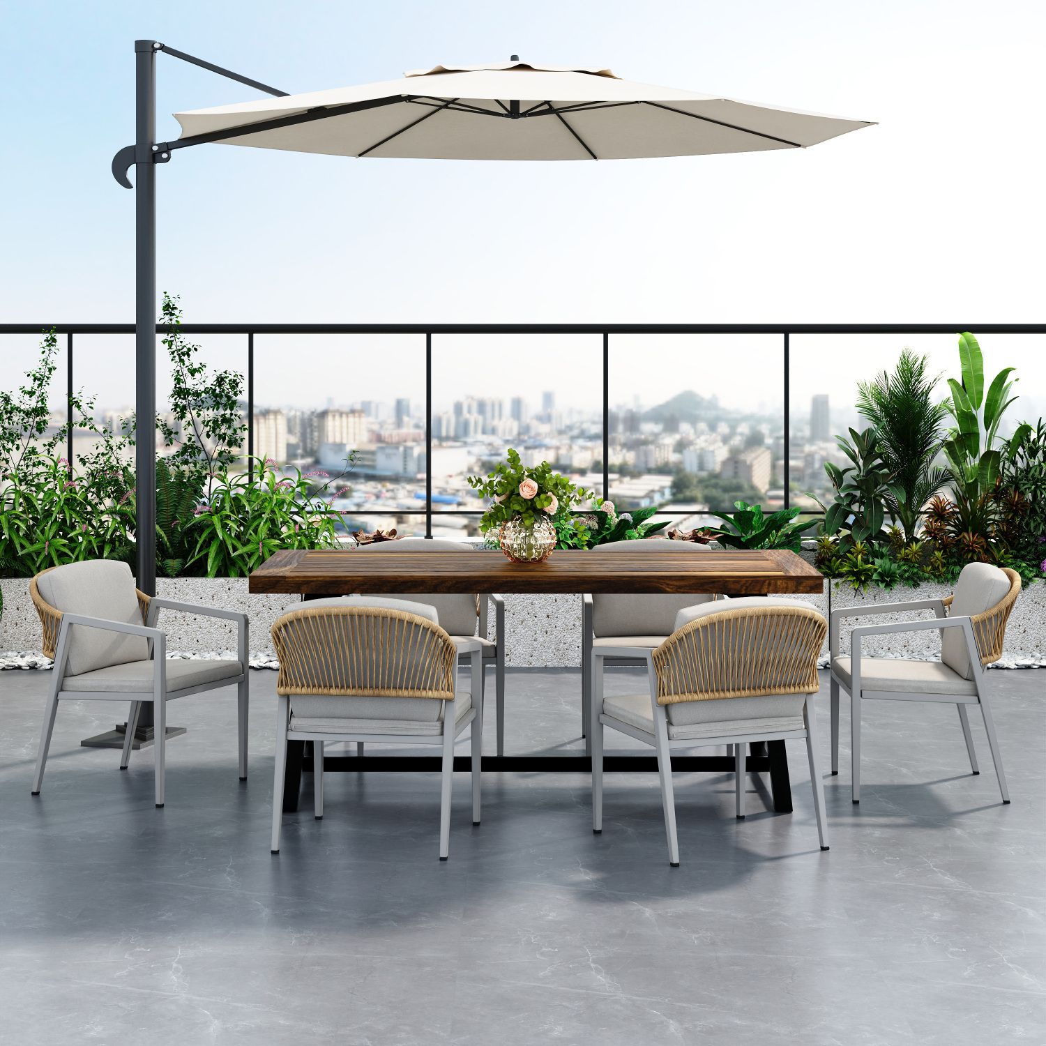 Outdoor Furniture Brand - Conjunto de Cadeiras de Jantar para