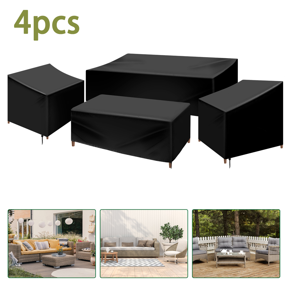 Outdoor Furniture Weatherproof - Conjunto de 4 capas para móveis