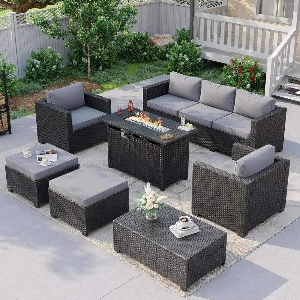 Outdoor Furniture Fire Pit - Conjunto de móveis para área externa,