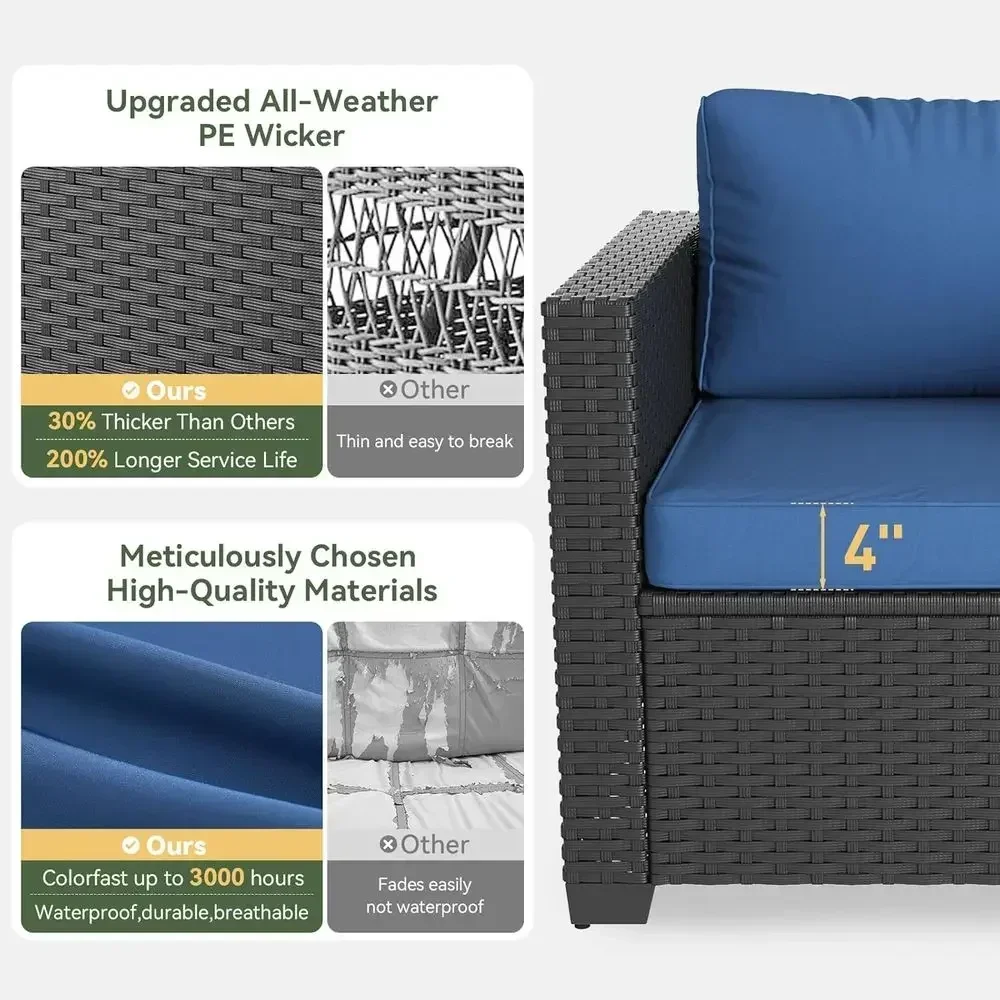 Conjunto de Móveis para Pátio  - Outdoor Furniture With Fire Pit Table avaliação e preço