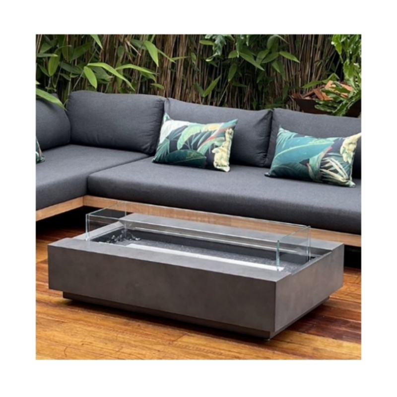 Conjunto de Móveis Externos Mo - Outdoor Furniture With Fire Pit Table avaliação e preço