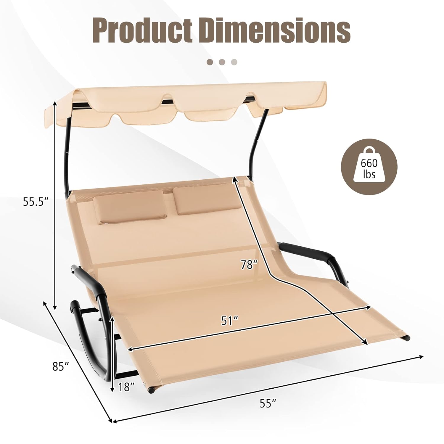 Cadeira de Descanso Dupla Ajus - Outdoor Furniture Xl avaliação e preço