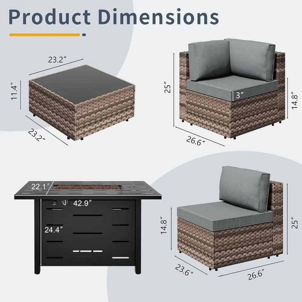 Conjunto de móveis para exteri - Outdoor Furniture Fire Pit avaliação e preço