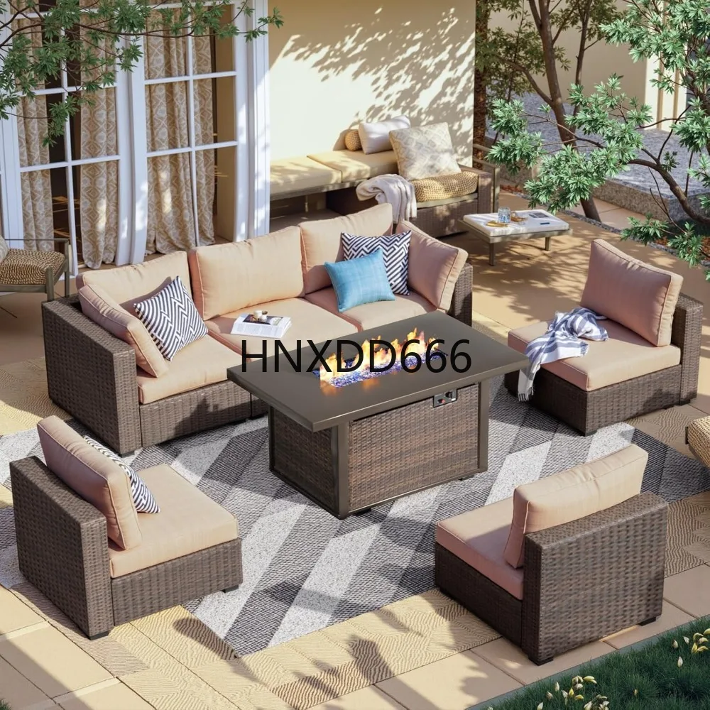 Conjunto de Móveis para Pátio  - Outdoor Furniture With Fire Pit Table avaliação e preço