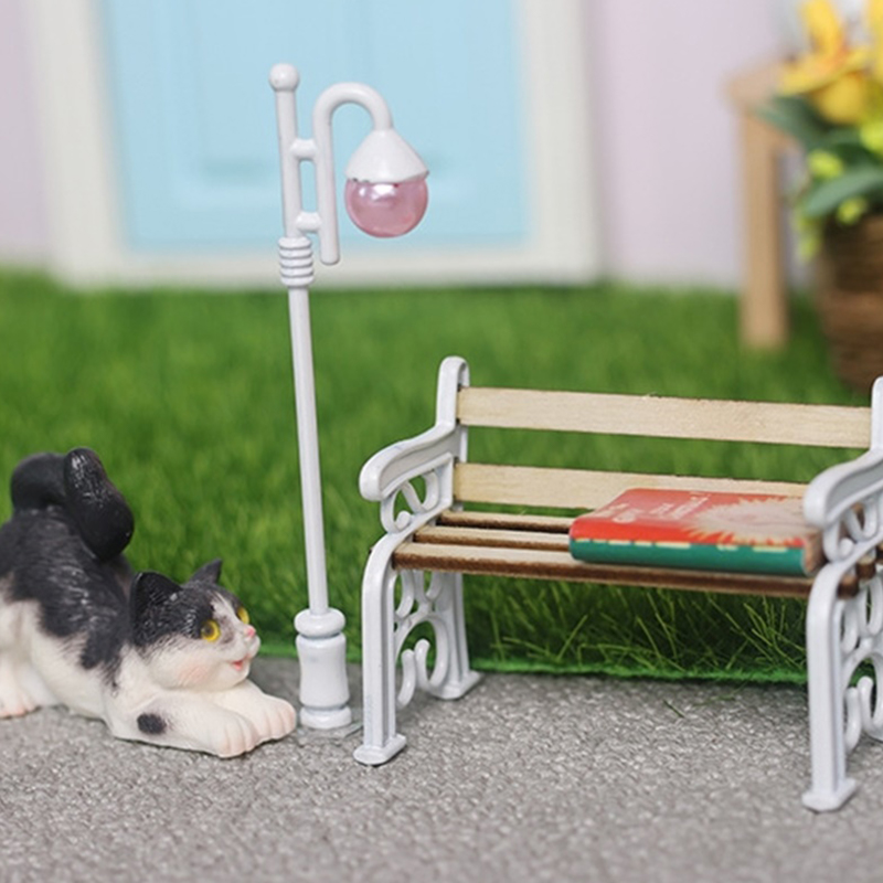 2 pçs/set 1:12 casa de bonecas - Outdoor Furniture Resin avaliação e preço
