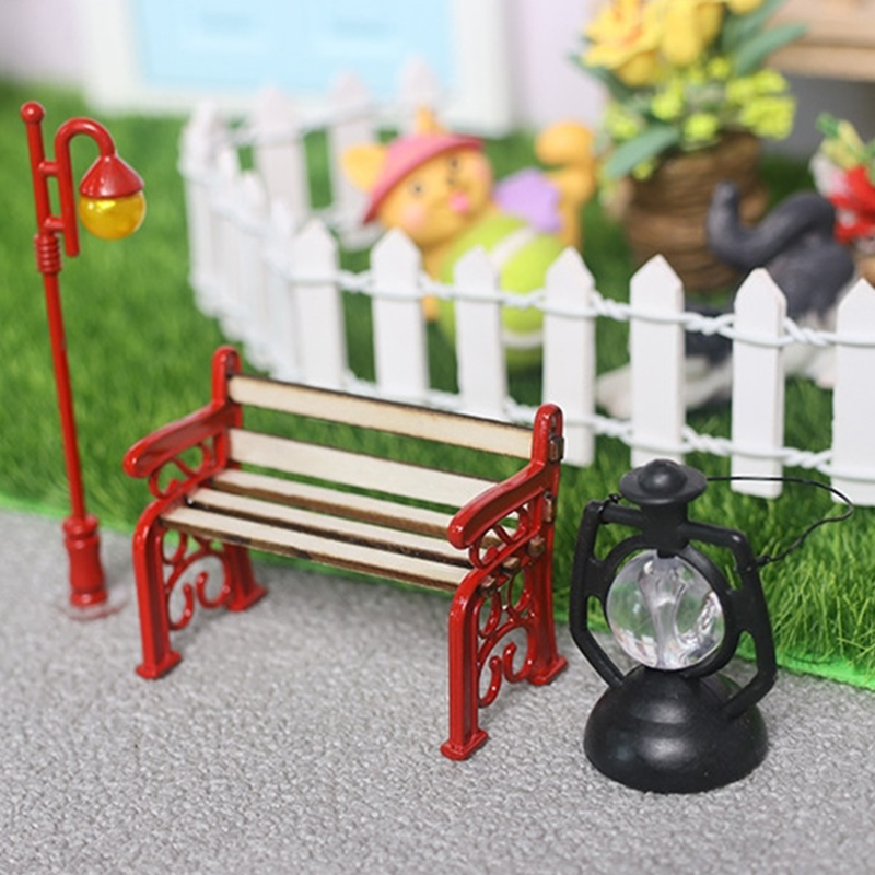 2 pçs/set 1:12 casa de bonecas - Outdoor Furniture Resin avaliação e preço