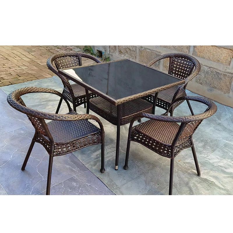 Mesas e cadeiras de vime para  - Outdoor Furniture Table avaliação e preço