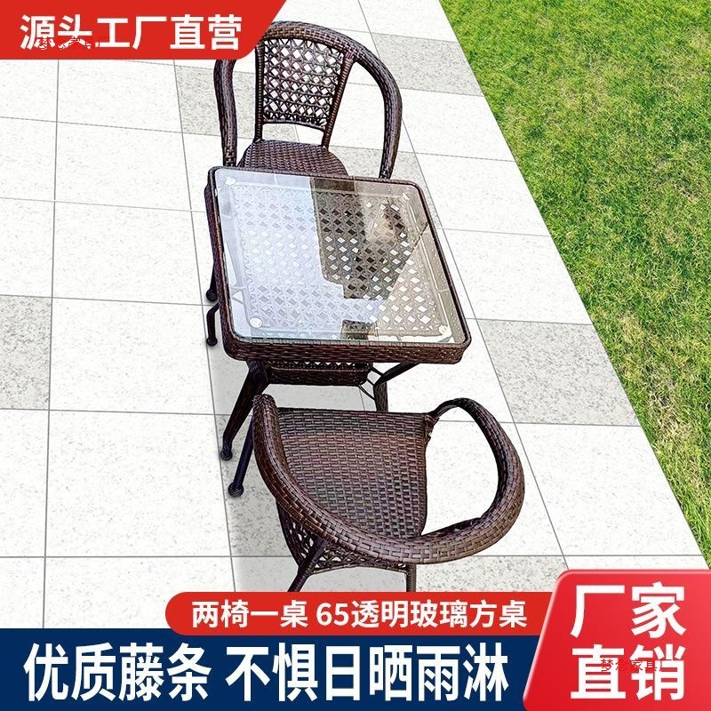 Mesas e cadeiras de vime para  - Outdoor Furniture Table avaliação e preço