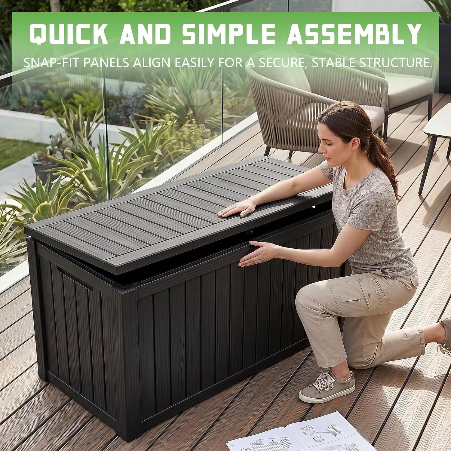 Caixa de Armazenamento de Resi - Outdoor Furniture With Storage avaliação e preço