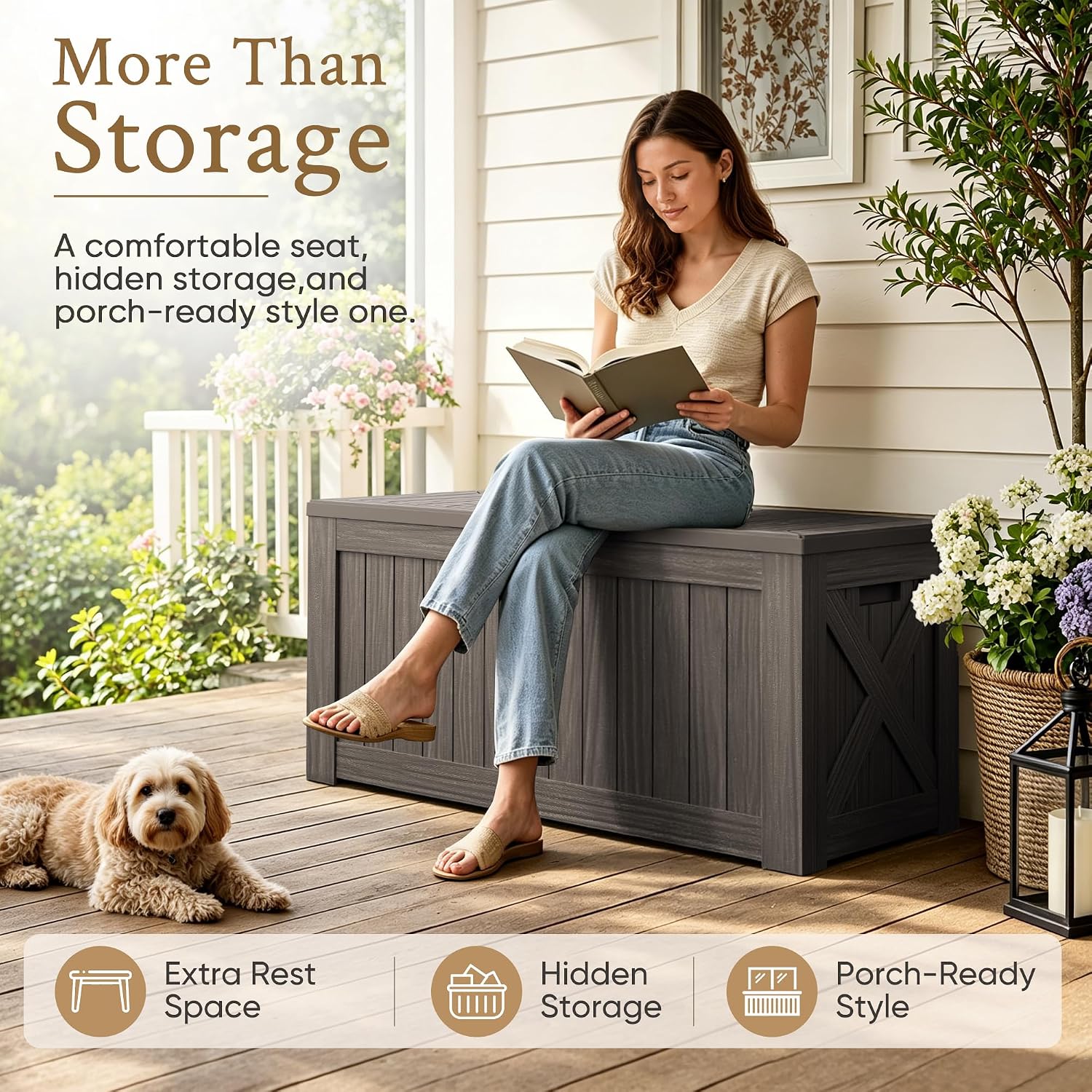 Armário de Armazenamento Exter - Outdoor Furniture With Storage avaliação e preço