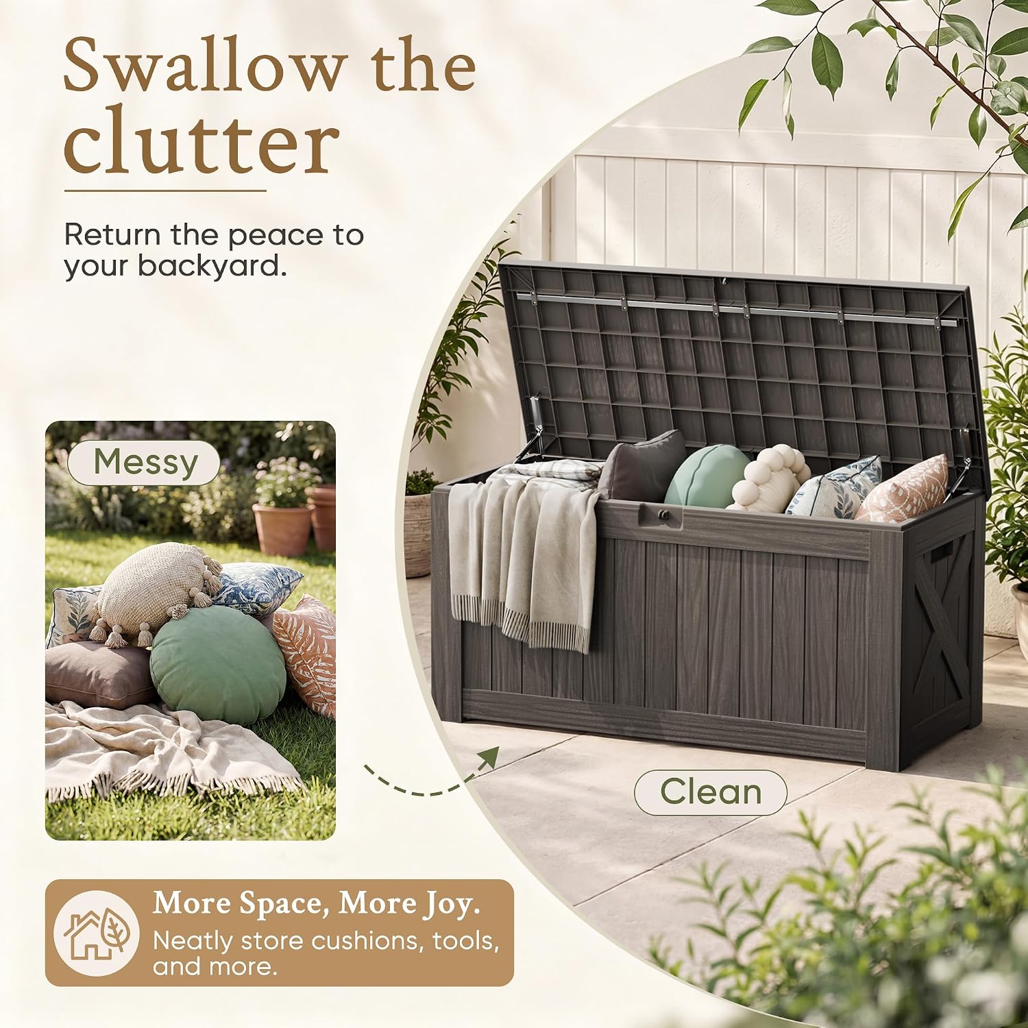 Armário de Armazenamento Exter - Outdoor Furniture With Storage avaliação e preço