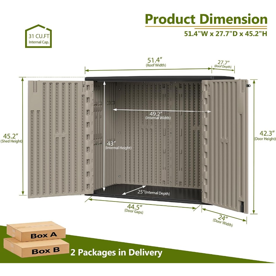 Abrigo de armazenamento para u - Outdoor Furniture Resin avaliação e preço