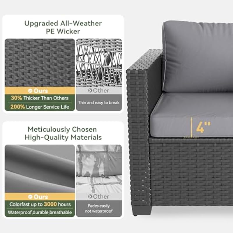 Conjunto modular para exterior - Outdoor Furniture With Fire Pit Table avaliação e preço