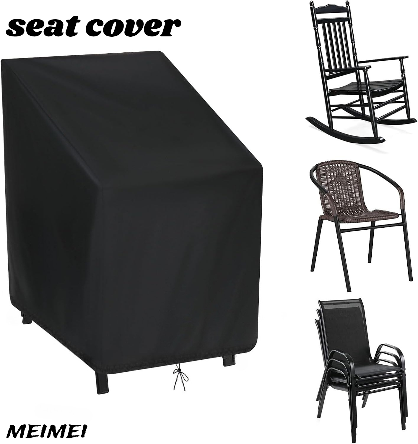 Cadeira empilhada capa de poei - Outdoor Furniture With Storage avaliação e preço