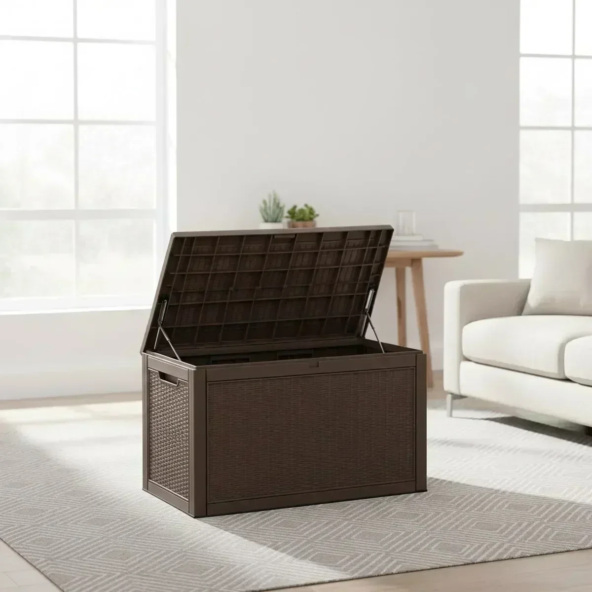 Grande Banco de Armazenamento  - Outdoor Furniture With Storage avaliação e preço