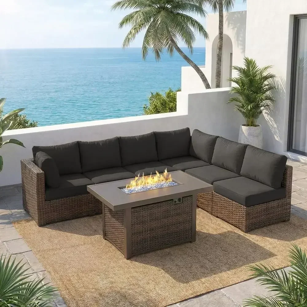 Conjunto de móveis para pátio  - Outdoor Furniture Fire Pit avaliação e preço