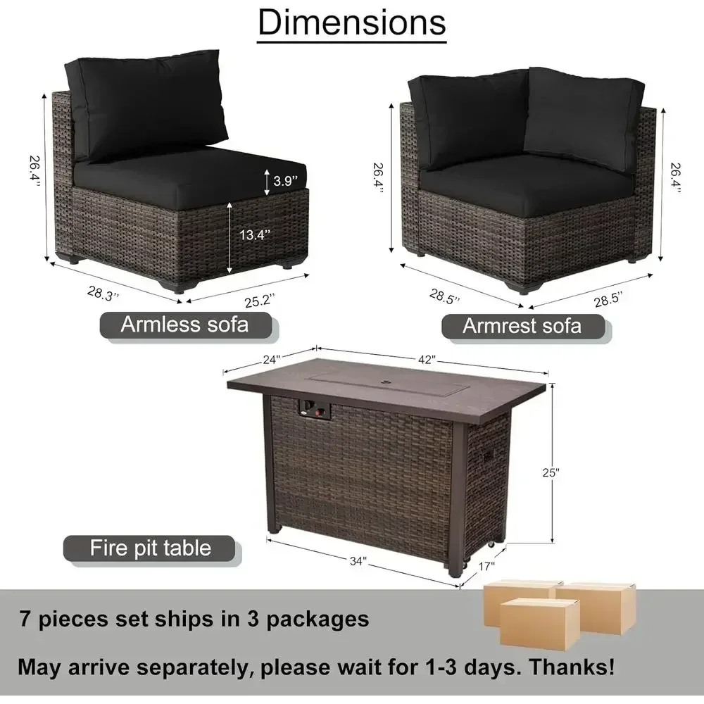 Conjunto de móveis para pátio  - Outdoor Furniture Fire Pit avaliação e preço